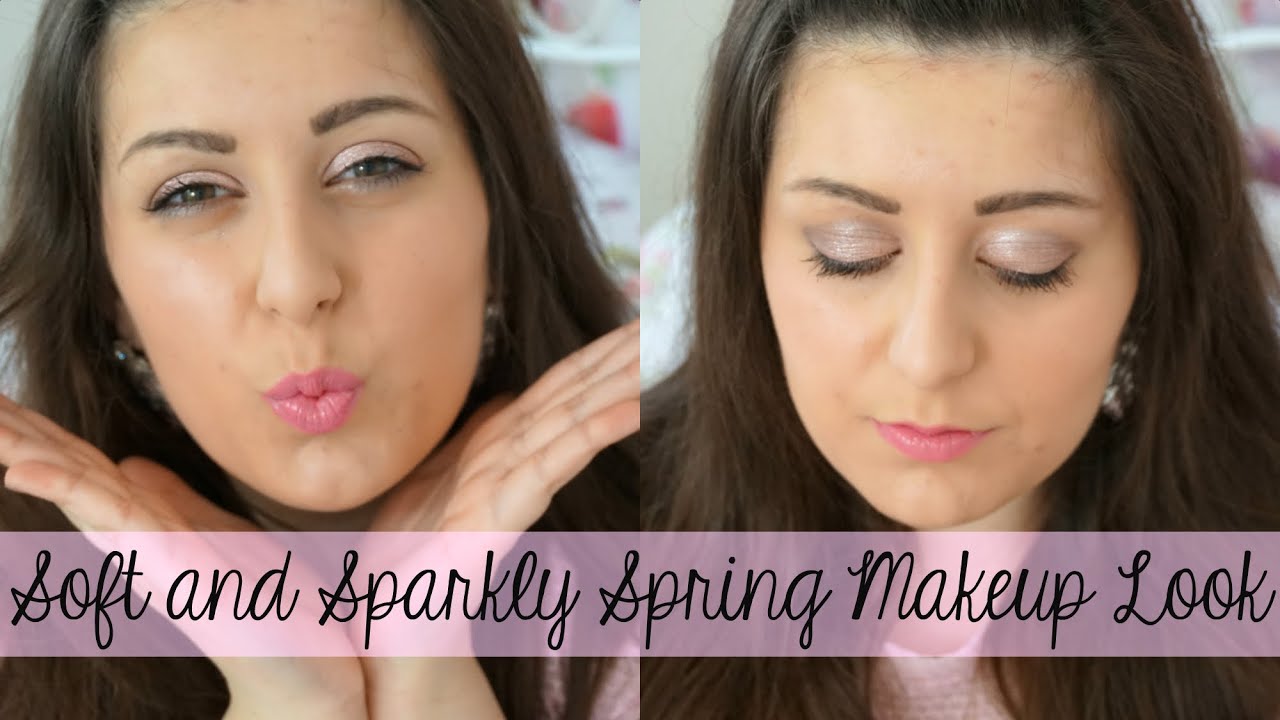 Soft and Sparkly Spring Makeup Tutorial | Pink Eyes and Lips