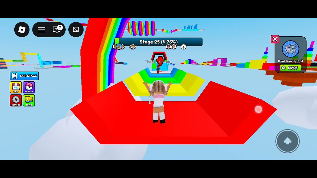 Jogando jogo de obstáculos 