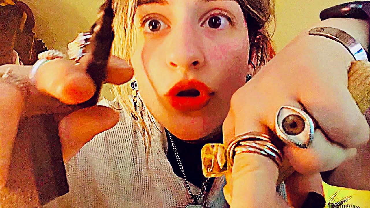 ASMR - useless face MEASURING and MAKEUP! fast chaotic personal attention