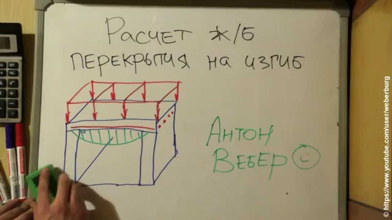 Монолитное перекрытие. Расчет на изгиб