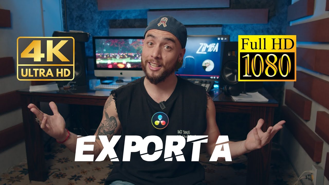 COMO EXPORTAR UN VIDEO EN DAVINCI RESOLVE - HD, 4K y m&aacute;s