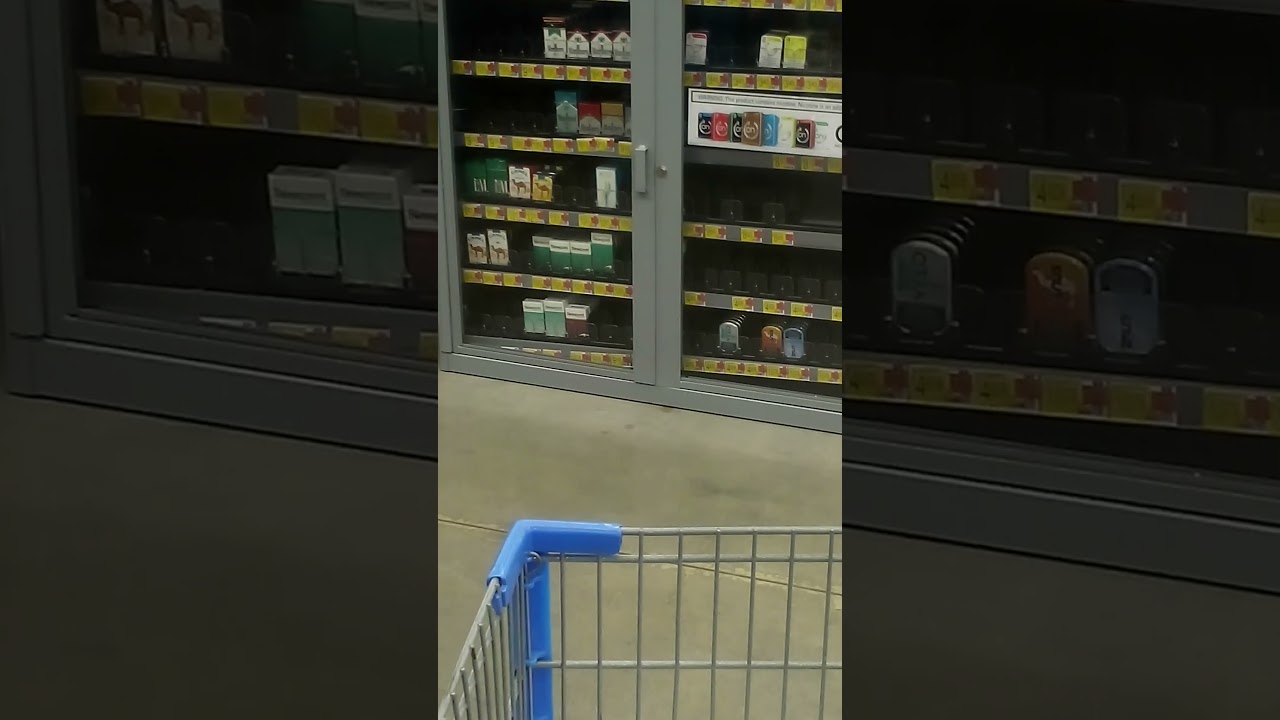 what the hell no cigarettes at Walmart