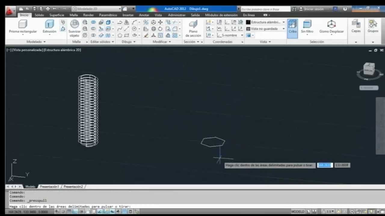 Tornillo en AutoCad