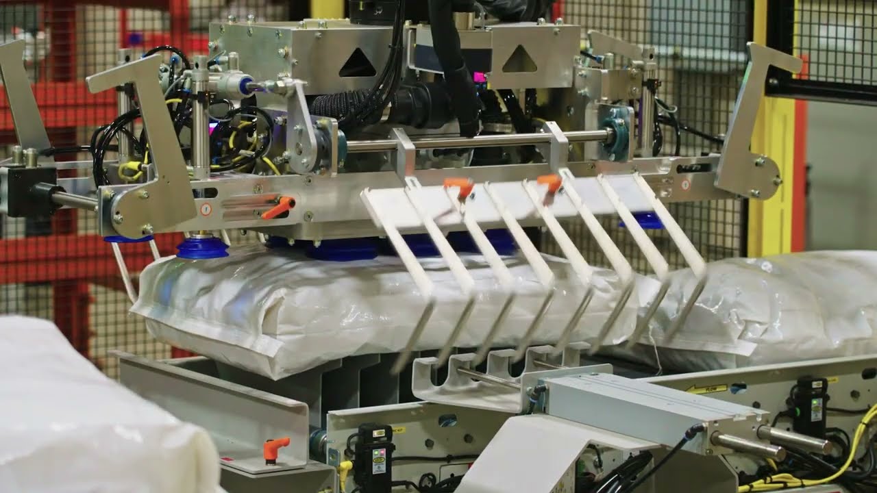 Robotic Palletizing for Boxes & Bags of Glue Beads by Pearson Packaging Systems