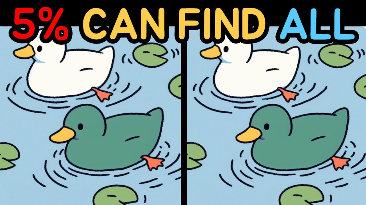 Spot the difference l 5% CAN FIND ALL! NOT EASY!! [ Find the difference ]