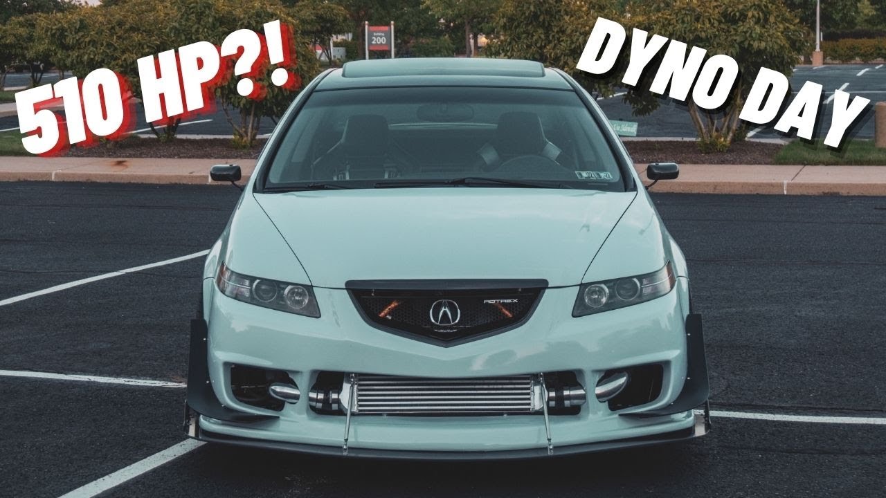 Acura TL с наддувом на динамометрическом стенде!