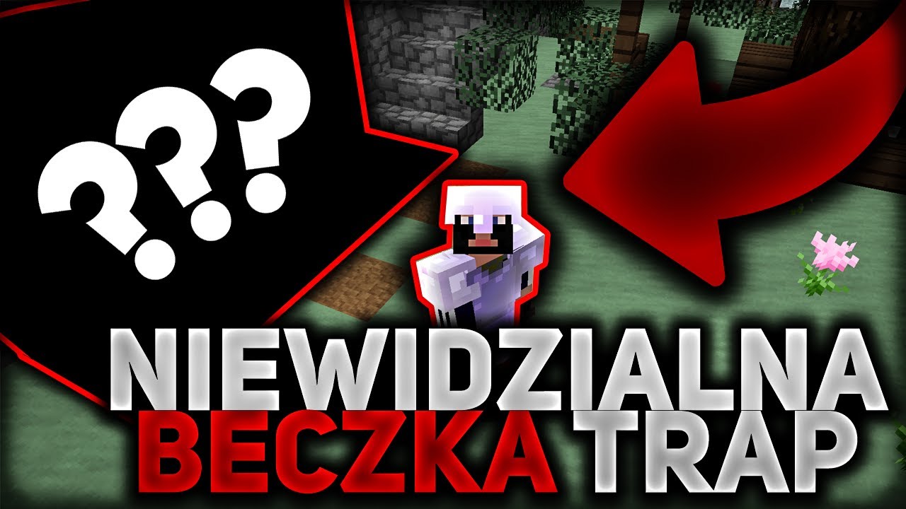 NIEWIDZIALNA BECZKA TRAP W MINECRAFT *DZIAŁA* ARIVI