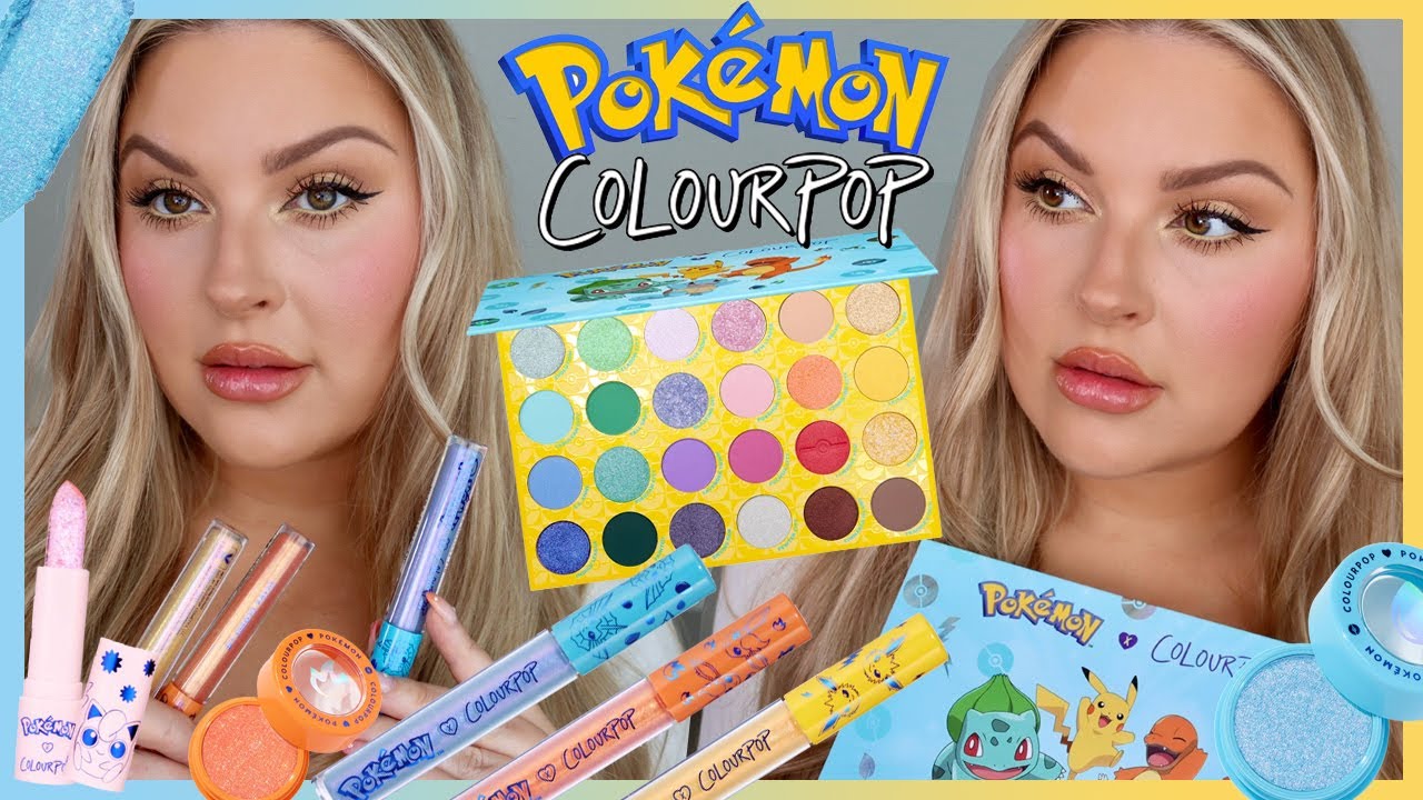 is it even good?? ⚡ POKEMON X COLOURPOP COLLAB (review, swatches, tutorial) ⚡