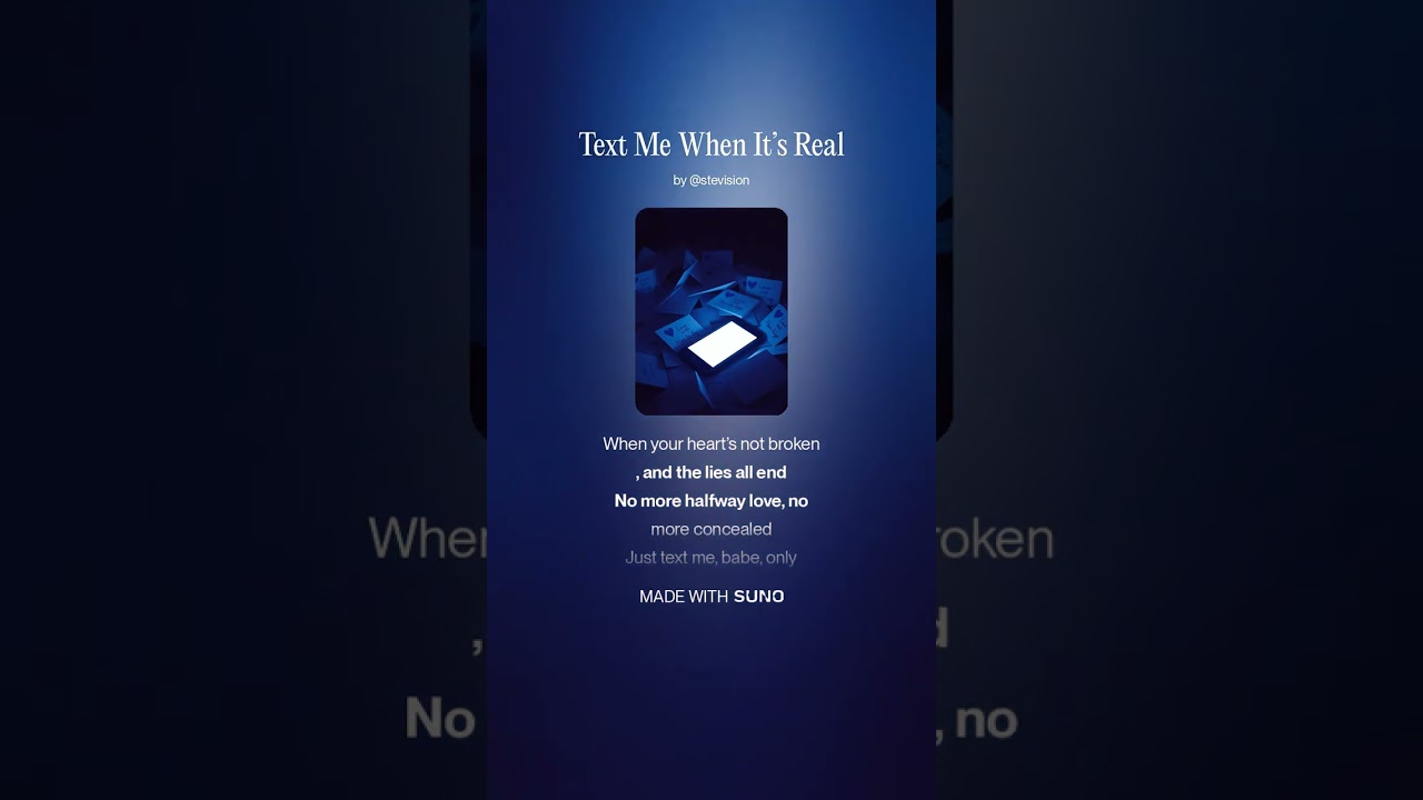 Text Me When It&rsquo;s Real &ndash; Alt R&B Vibes 🎧 Minimalist Raw Emotion