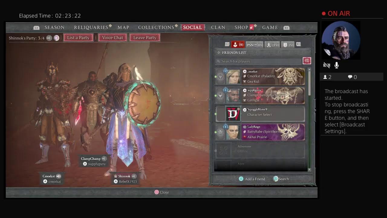 RebelX1923's Diablo IV hammerkuna season 12 pt3 leveling