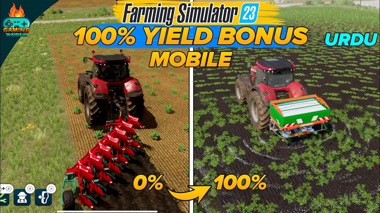 How to Get 100% Yield Bonus in Farming Simulator 23! urdu hindi tutorial