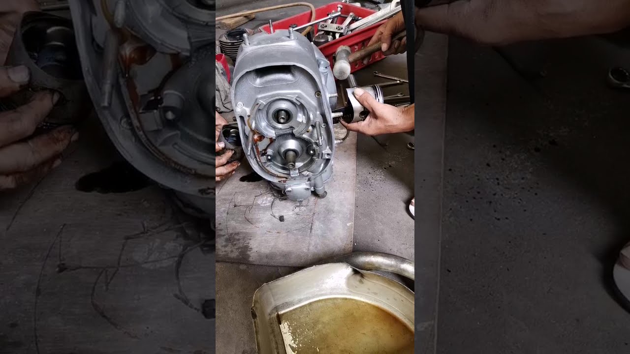How to dismantle engine and gearbox BMW R60US or R60/2.