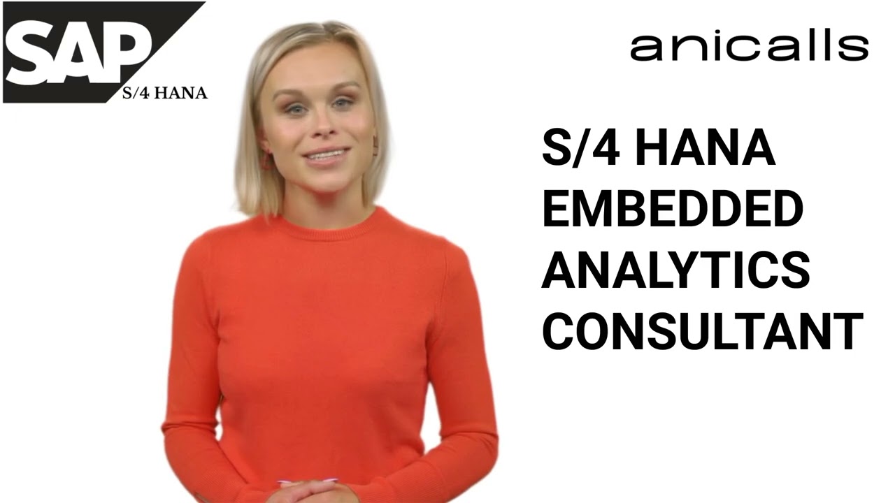 SAP S 4 HANA Embedded analytics consultant