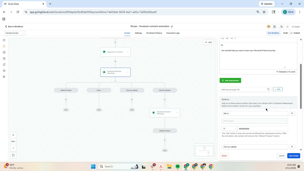 Setting up Facebook and Instagram Automations In Build Desk