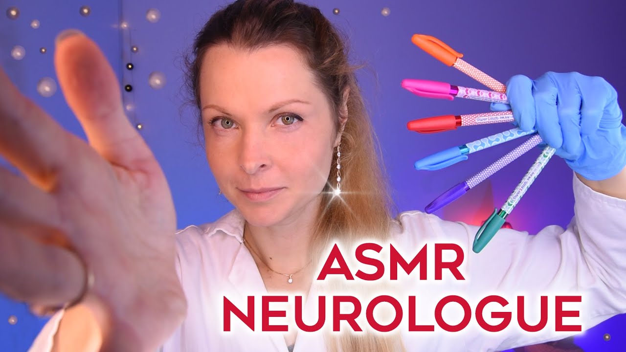 ASMR français roleplay EXAMEN NEUROLOGIQUE ( Examen Nerf Crânien ) TEST MEDICAL ( visuel ) MEDECIN