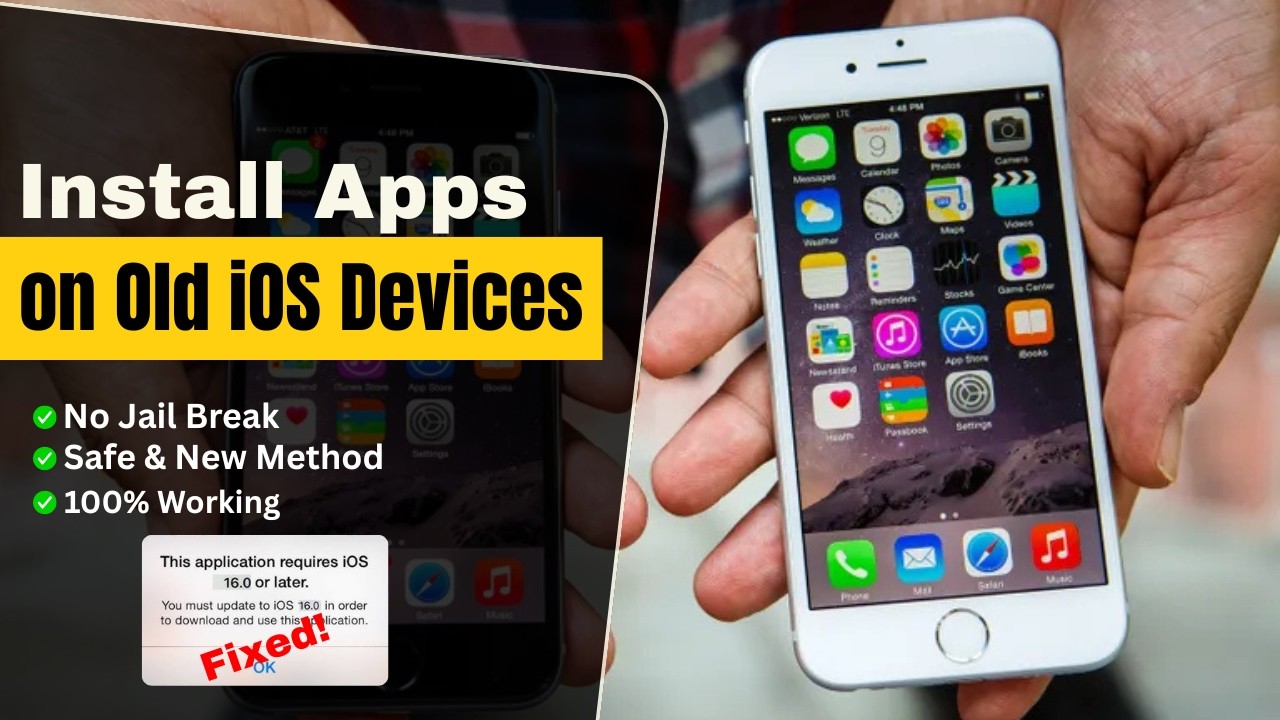 How to Install ANY Apps on OLD iPhone iOS 9/10/11/12/13/14 | No Jailbreak