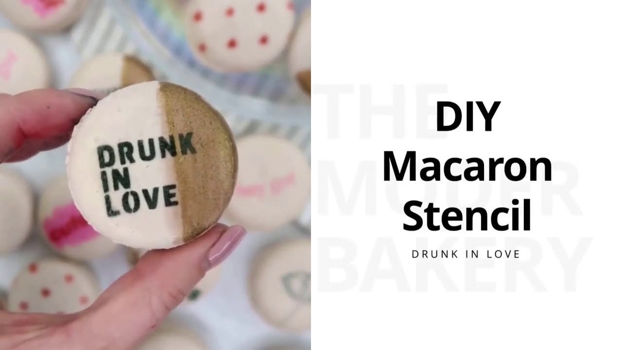 DIY Macaron Stencil/Airbrushing: Drunk In Love
