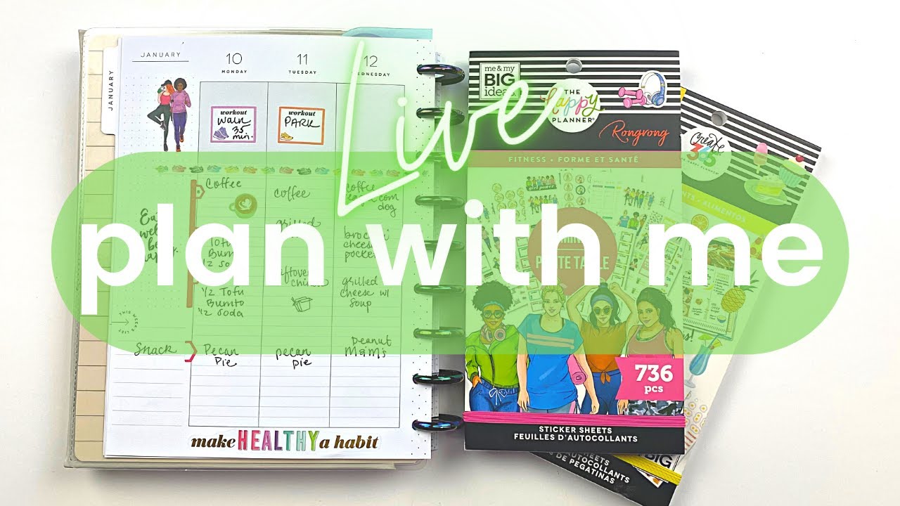 Planner Challenge | health, wellness, fitness | plan with me in The Happy Planner