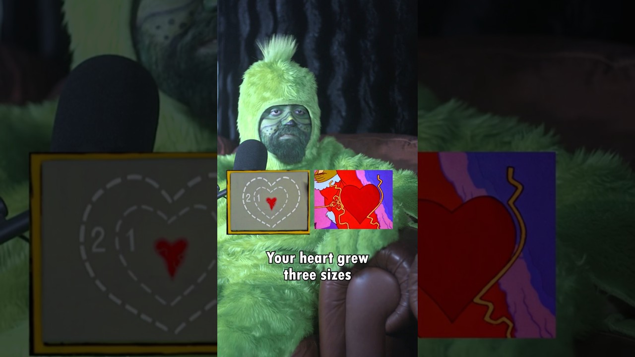 The Grinch addresses his sudden heart growth