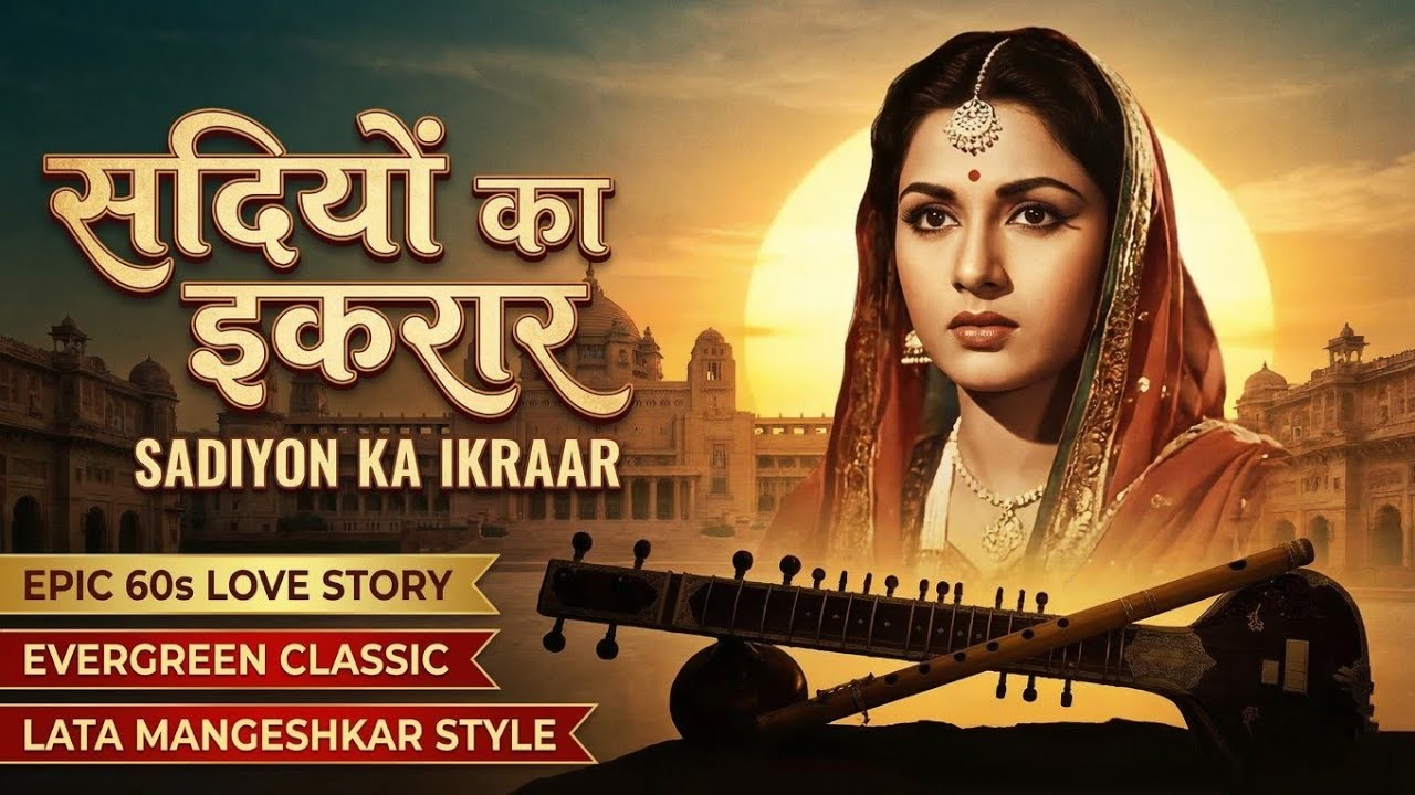 सदियों का इकरार | Sadiyon Ka Ikraar | Vintage Hindi Song (Lata Mangeshkar Style) | Old is Gold