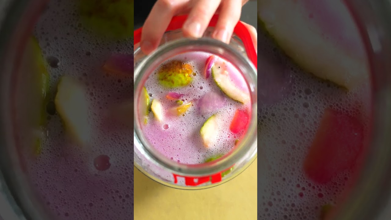 Homemade Sparkling Strawberry & Guava Probiotic Drink!