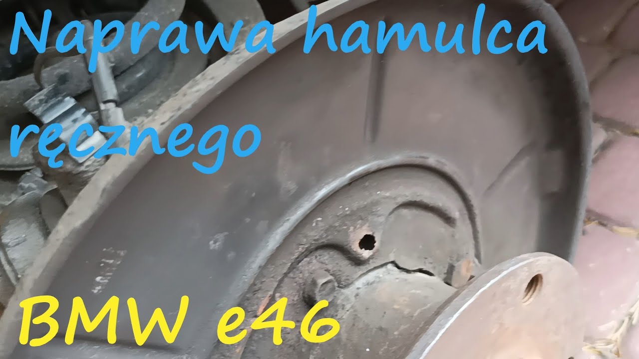 Naprawa hamulca ręcznego i regulacja BMW e46 | Rozsypany ręczny część 2