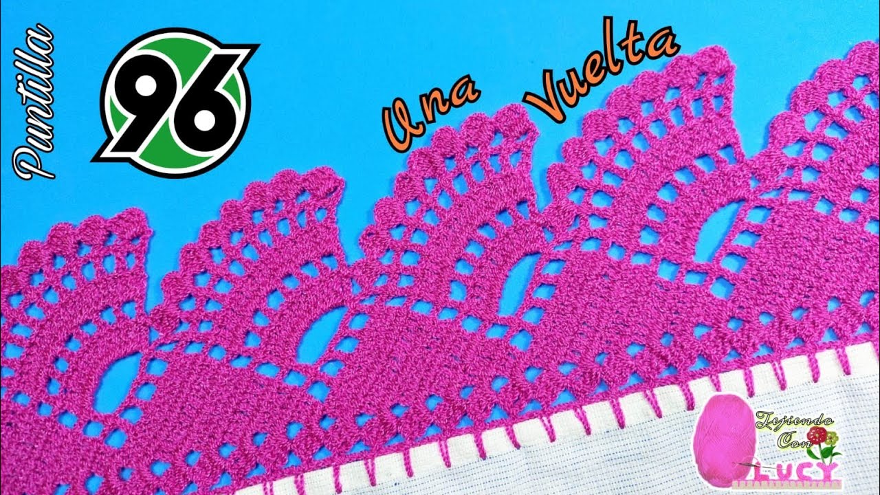 Puntilla 96/Puntilla  para mantel / una vuelta, bonita y fácil