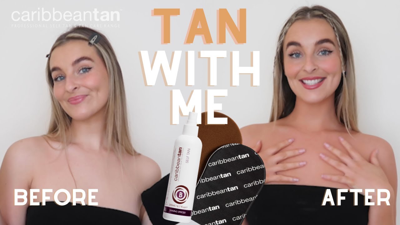 Tan With Me! Selftan vlog with Caitlin Harty| Caribbeantan
