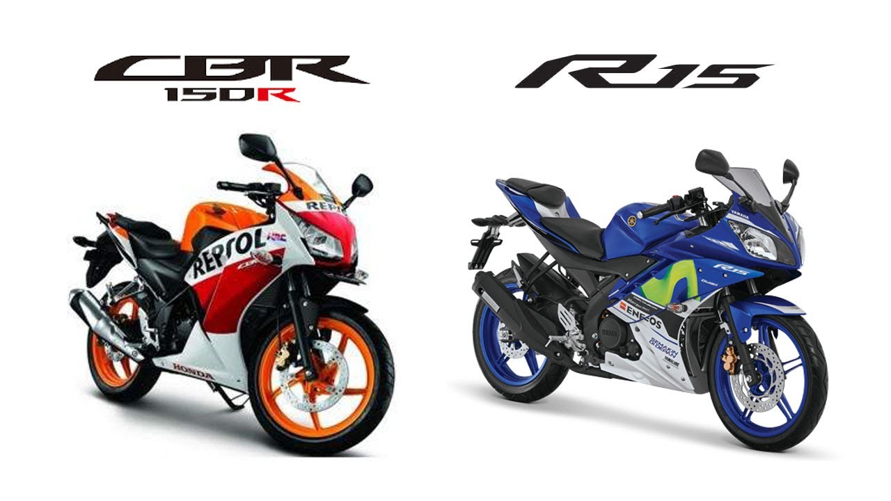 17 баллов в сравнении Honda CBR150R K45A с Yamaha R15 v2
