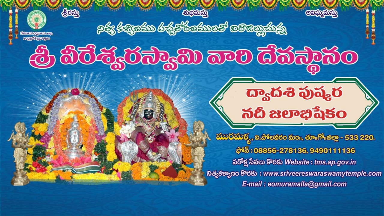 ద్వాదశ పుష్కర నదీ జలాభిషేకం 2026