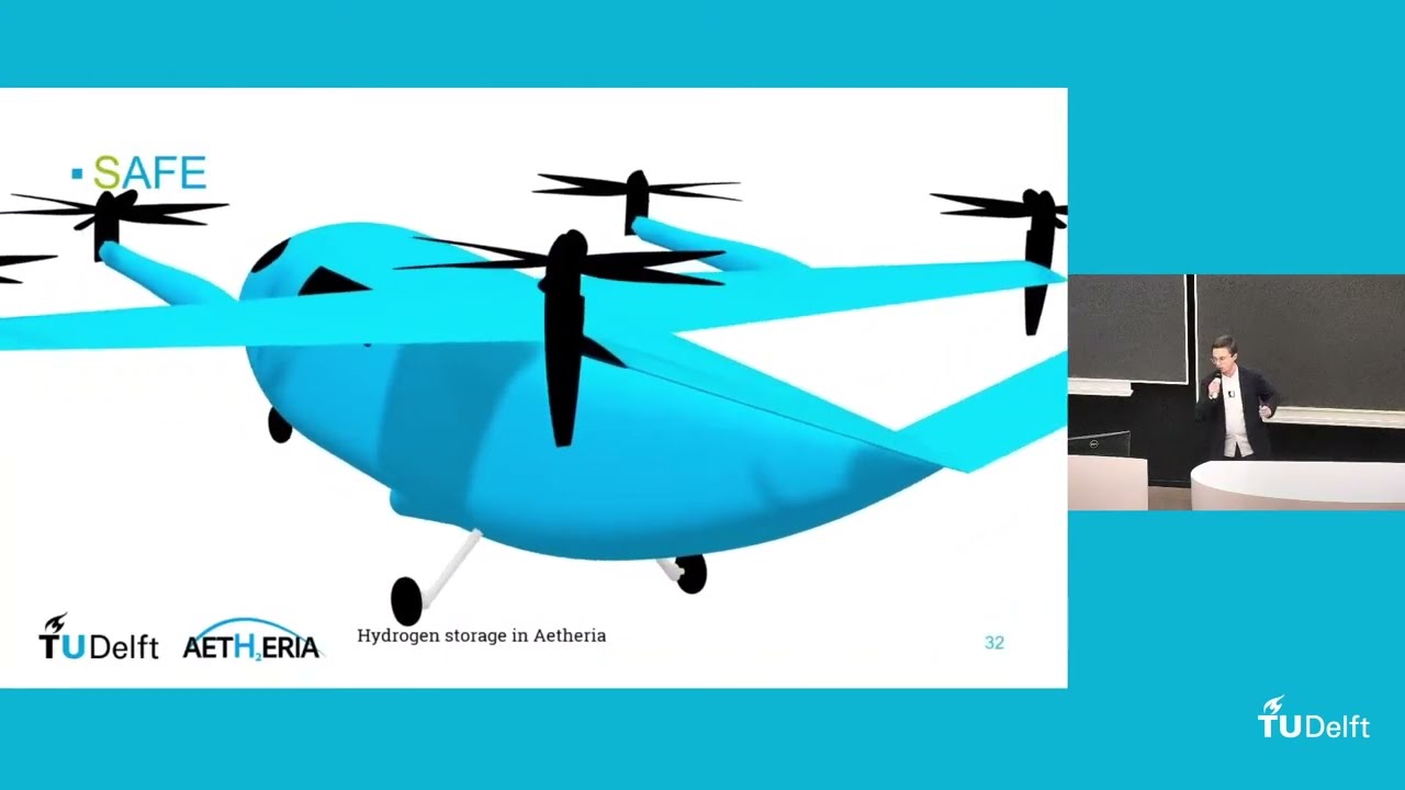 Hydrogen powered long range eVTOL designed for crashworthiness