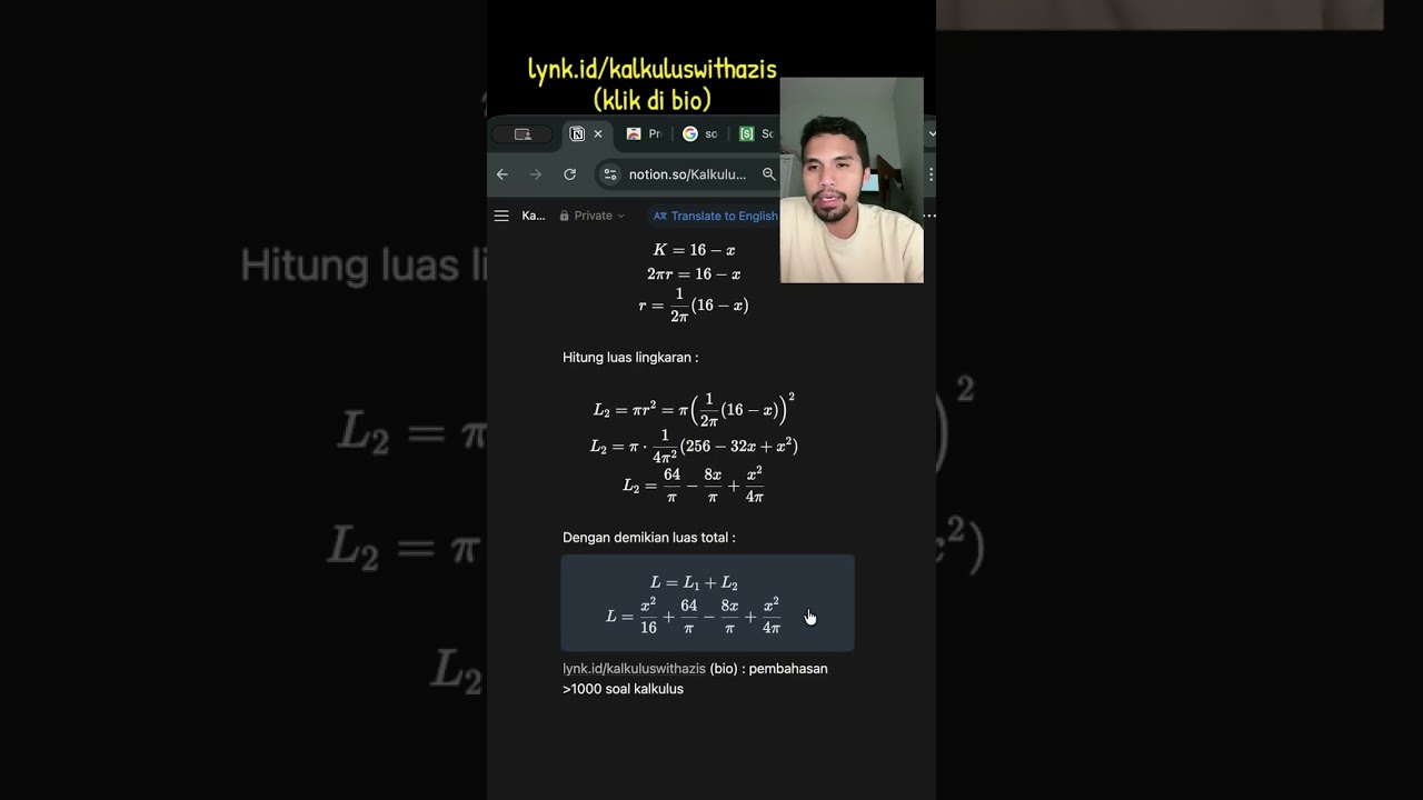 Aplikasi turunan dan integral dari UAS Kalkulus USU #kalkulus #turunan #integral #matematika 