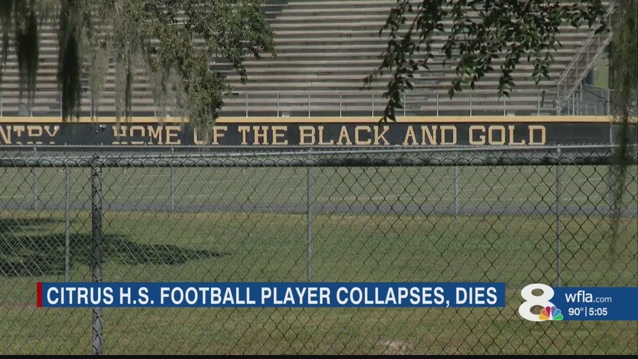 Citrus High School football player dies after collapsing during practice