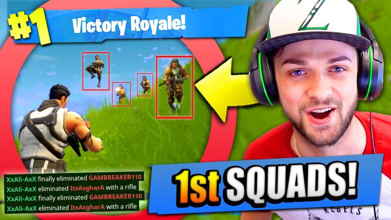 Ali-A&rsquo;s 1ST SQUADS WIN in Fortnite: Battle Royale!