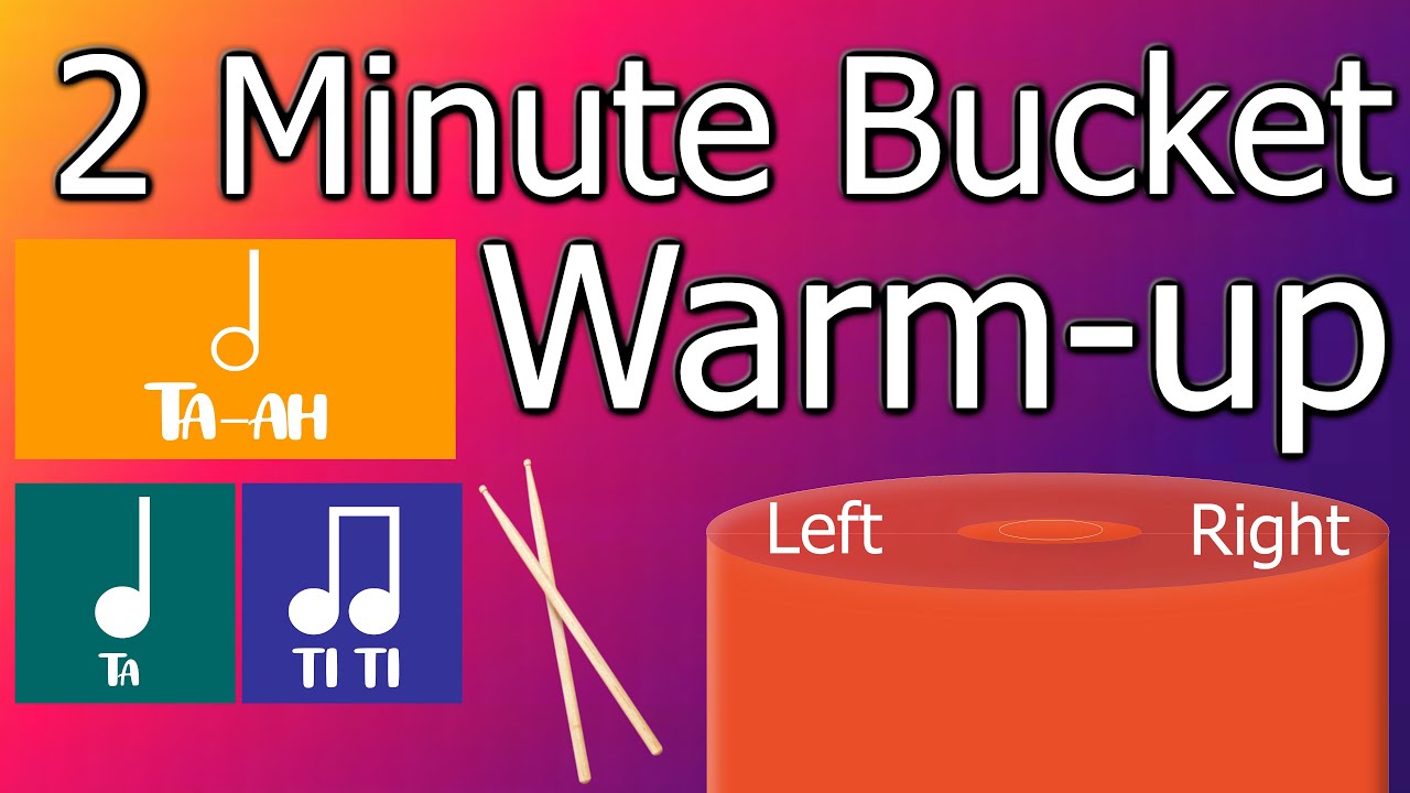 2 Minute Bucket Warm-up | Half, Quarter and Eighth Note