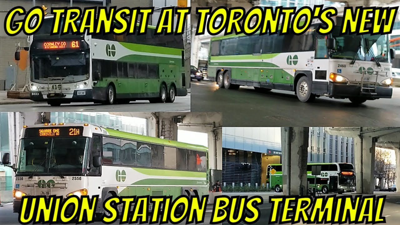 OPENING WEEK GO Buses at USBT: Toronto's New Union Station Compilation GO Transit Downtown Toronto