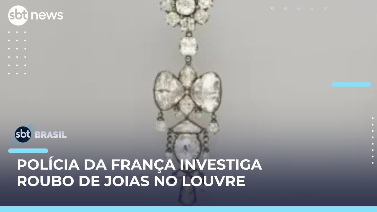 Roubo de joias no Louvre fecha museu e gera crise para o governo francês | #SBTBrasil