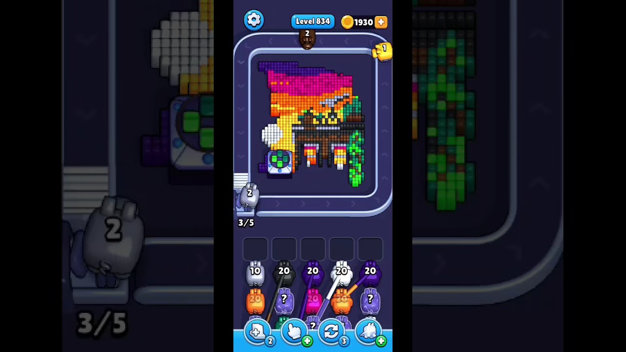Pixel Flow Level 834 walkthrough (no commentary)