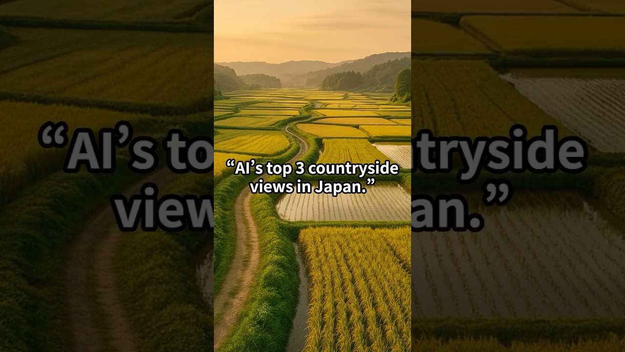 AI&rsquo;s Top 3 Countryside Views in Japan #JapanCountryside #JapanScenery #RiceFieldsJapan #ExploreJapan