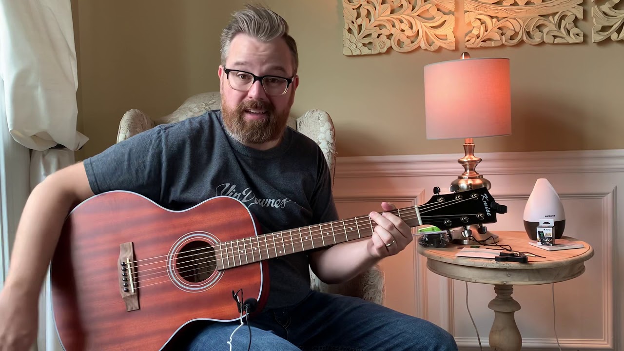 Kmise beginner 3/4 acoustic guitar kit - demo and review