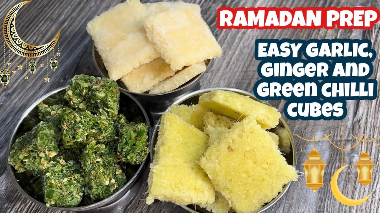 EASY RAMADAN PREP- Garlic, Ginger and Green Chilli cubes | Nargis Kitchen