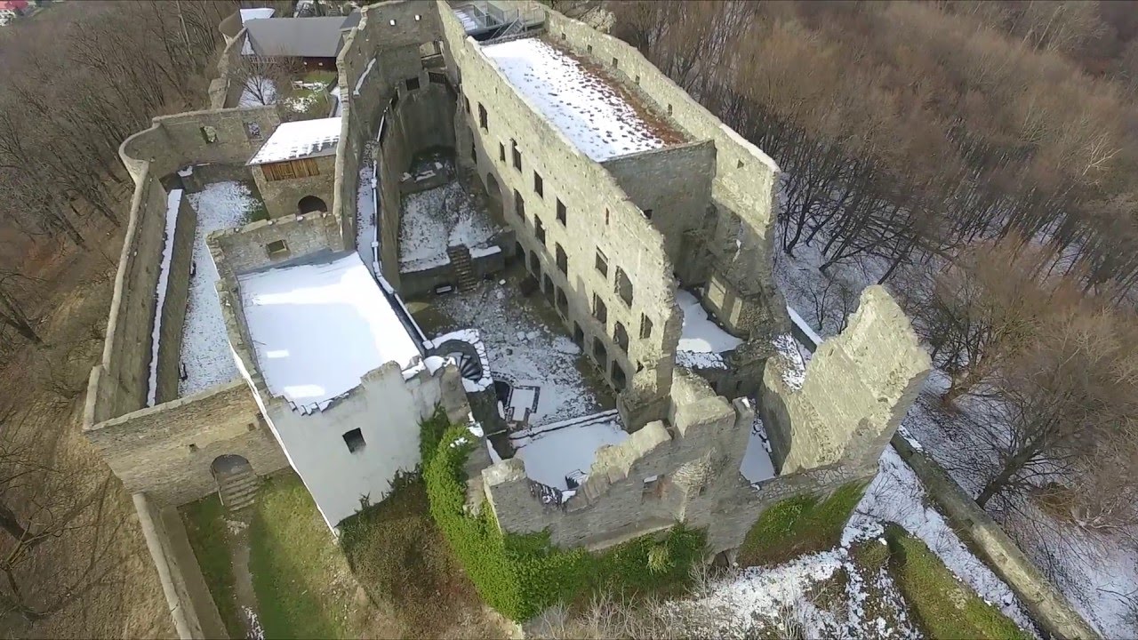 HUKVALDY - točeno dronem z výšky, brzké jaro