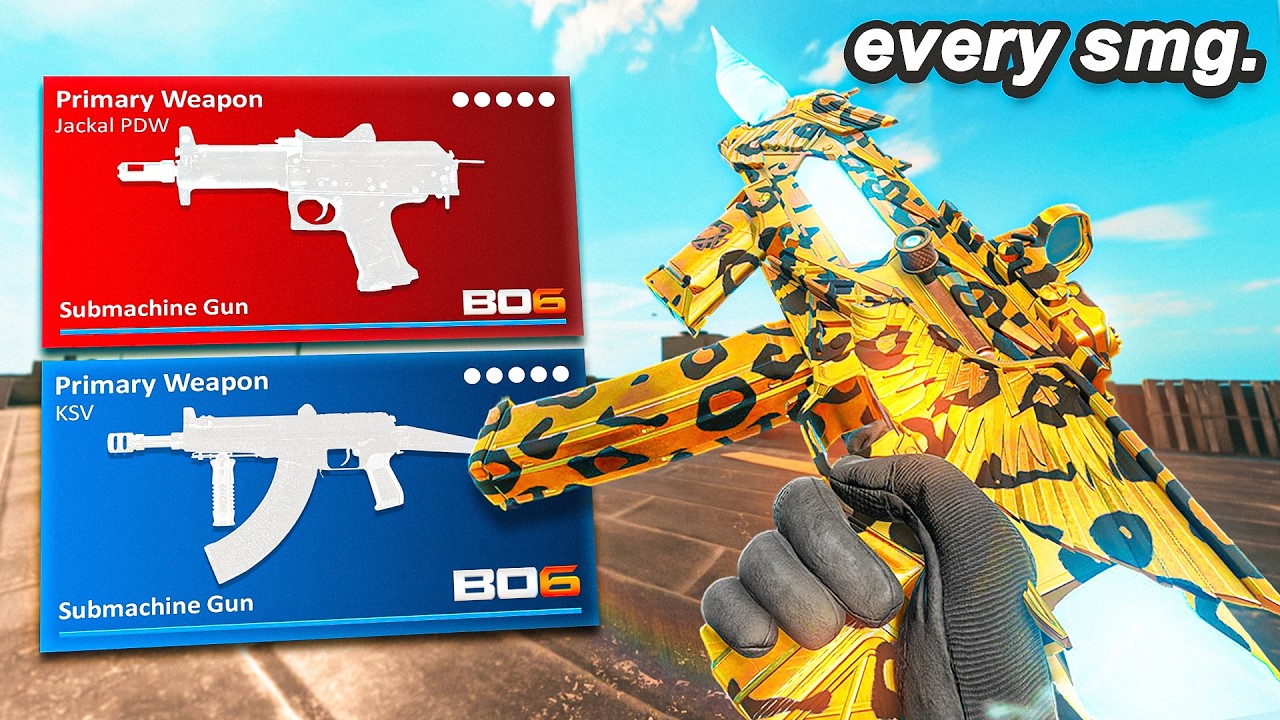 I Won with EVERY BO6 SMG in Warzone + Best Class Setups (COD CHALLENGE)