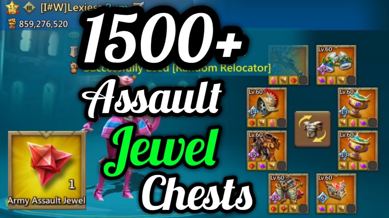 Lords Mobile.. Mythic Trap Upgrades. 1500+ Assault Jewel Chests. Fully Countered. Lords Mobile ESP 