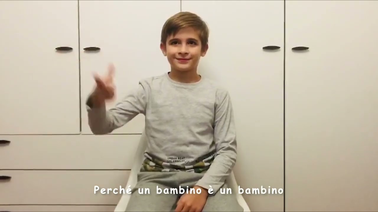 I diritti dei bambini -  Un bambino è un bambino  in LIS