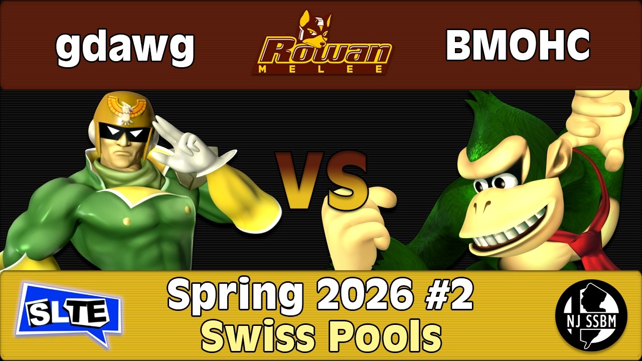 Rowan SSBM Spring 2026 #2: gdawg (Falcon) Vs. BMOHC (DK) - Swiss Pools