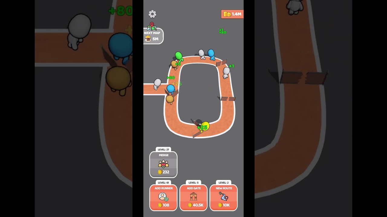 Idle Clicker Runner Gameplay &ndash; Addicting Mobile Game 2025!