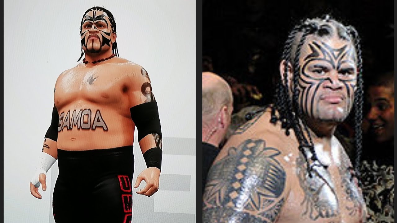WWE2k19 caw formula : Umaga (WWE)
