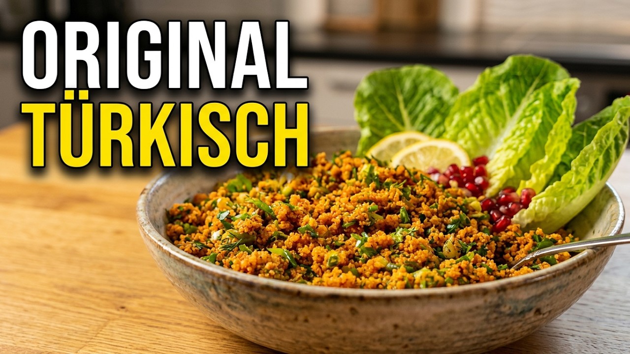 So einfach machst du Bulgursalat 'Kısır' wie in der Türkei! Türkisch - gesund - veganer Salat