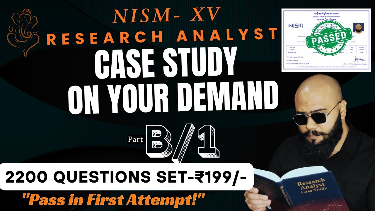Research Analyst Case Study | NISM 15 New Questions part-1 | Full solution in Hindi & English